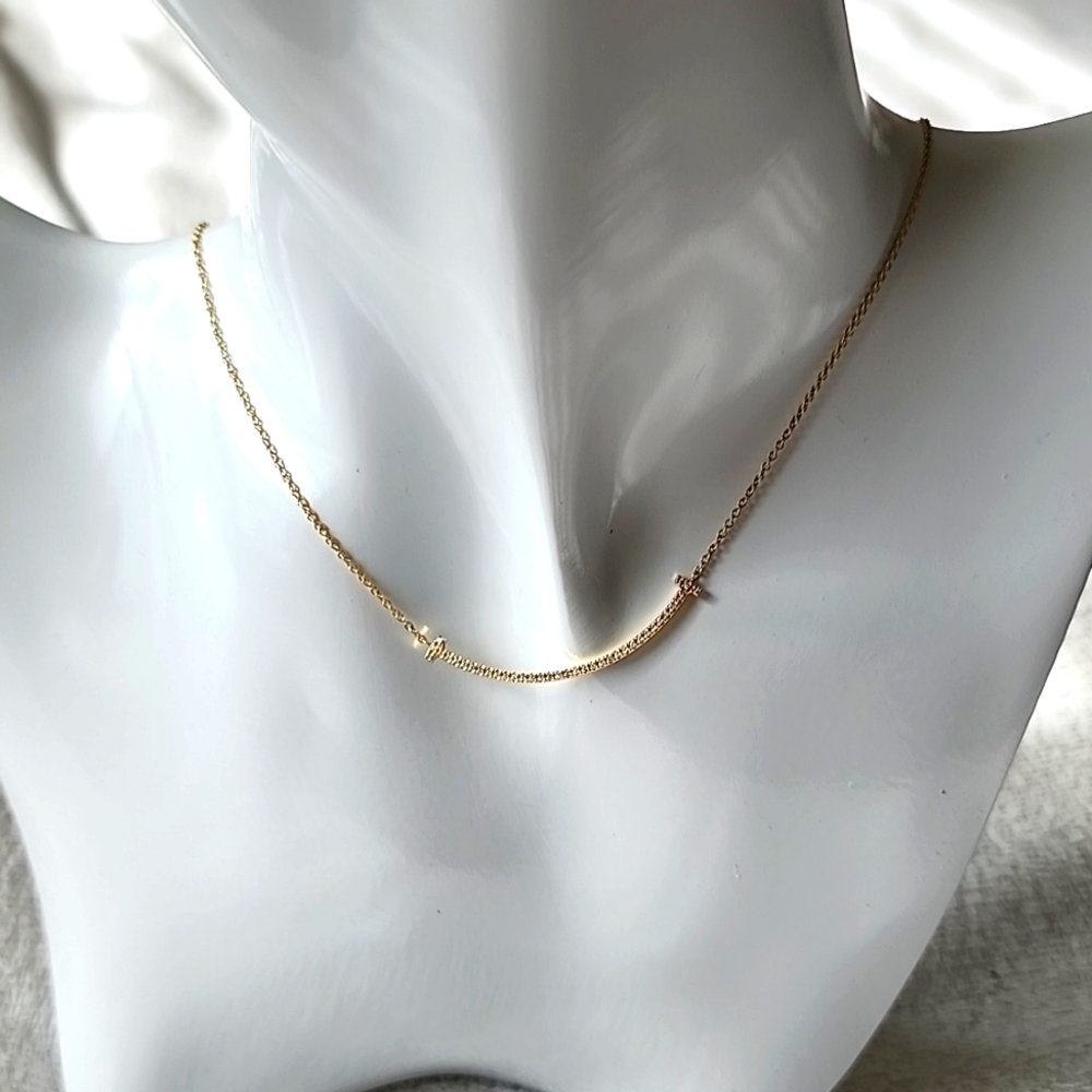 Tiffany & Co. Diamond T Smile Necklace - Picture 6 of 7